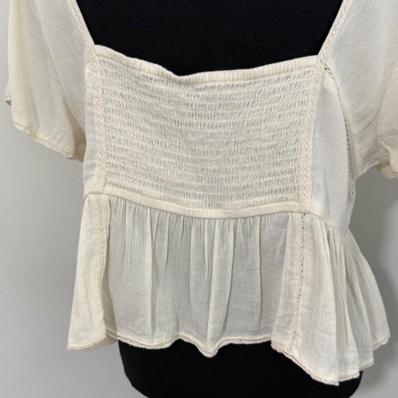 American Eagle Outfitters Cream Blouse - Picture 10 of 11